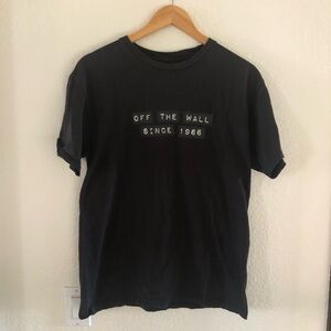 Vans Black 'Off The Wall Since 1966' Short Sleeve Tee